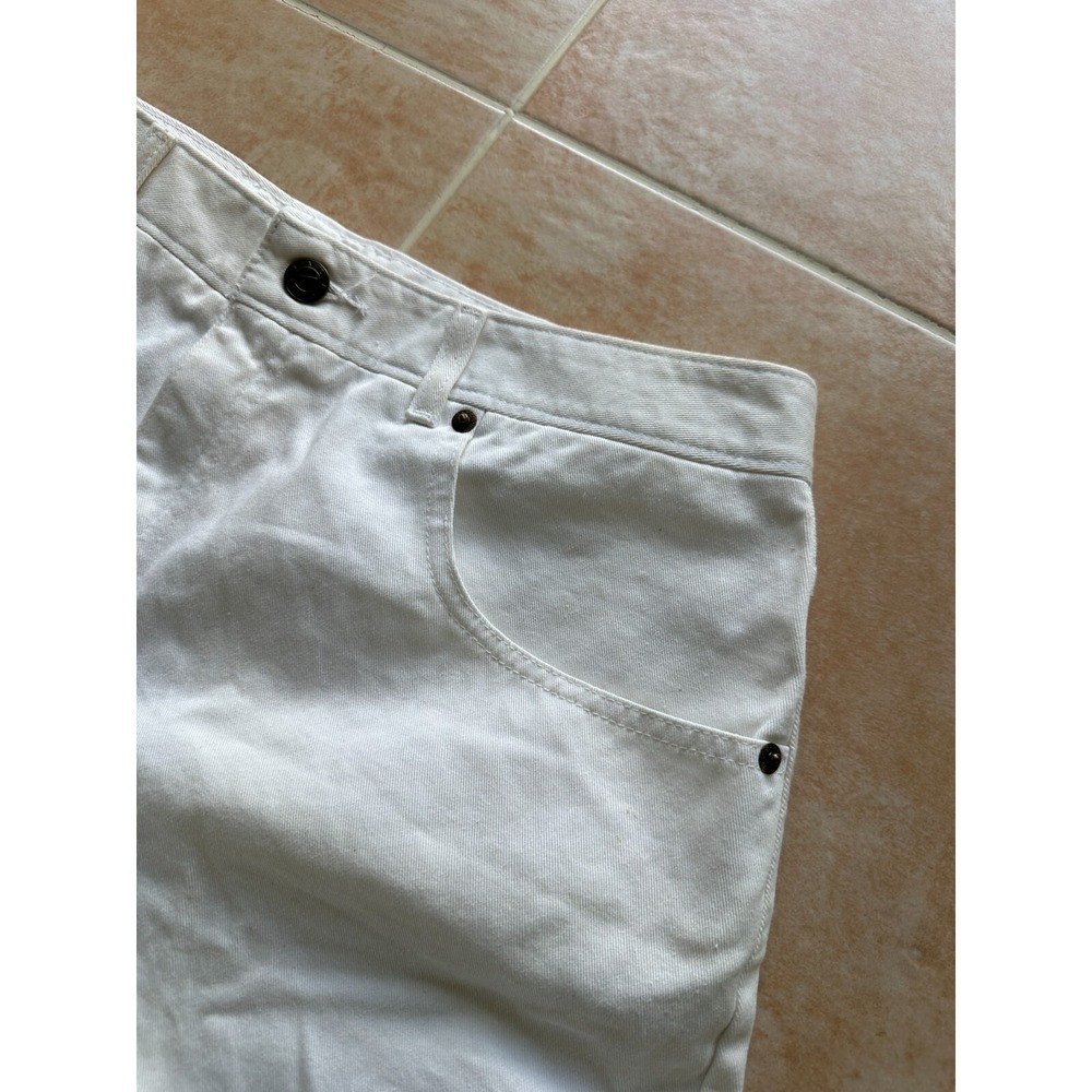 Talbots cotton denim Bermuda shorts White Women's Size: 16 - Picture 9 of 10